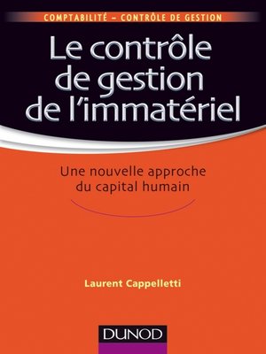 cover image of Le contrôle de gestion de l'immatériel